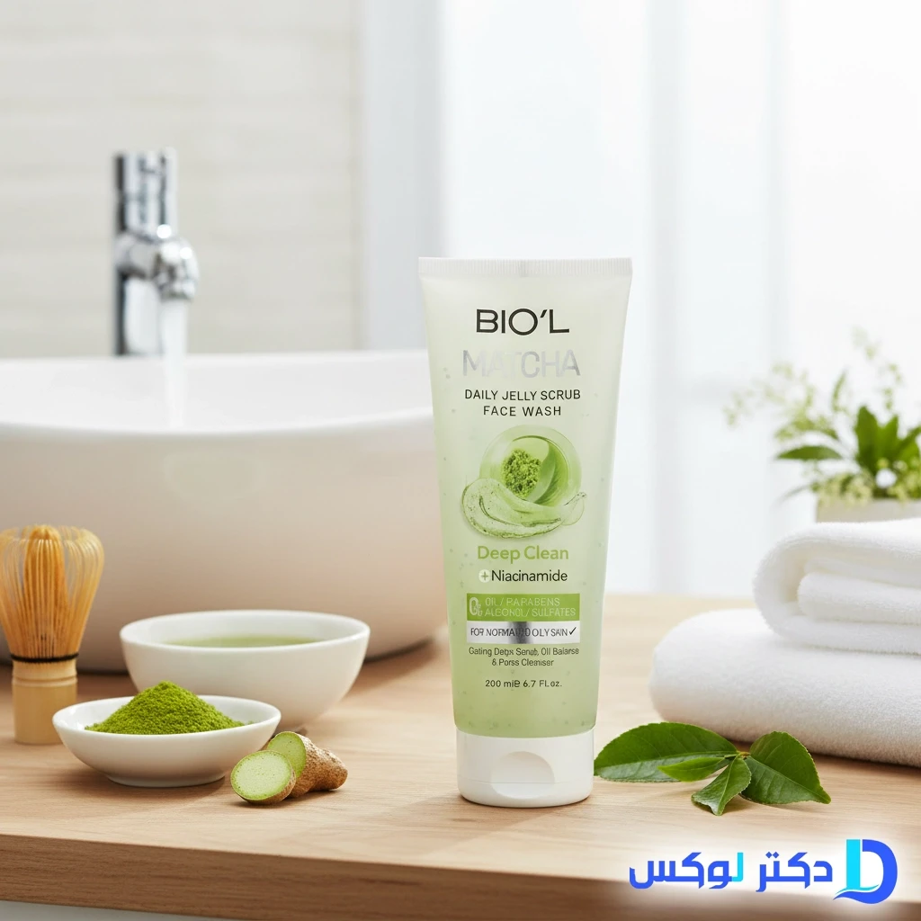 ژل شستشوی اسکراب دار بیول عصاره ماچا